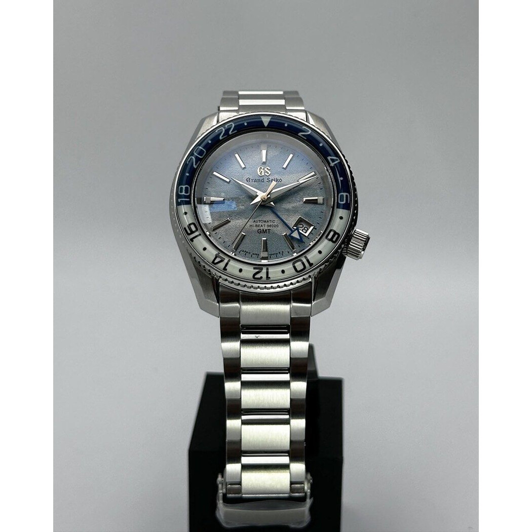 Custom Grand Seiko Mod • GS GMT “Unkai” Sea of Clouds SBGJ275  • 41mm